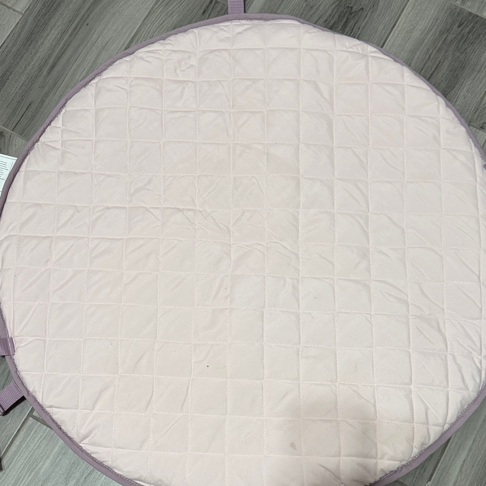 Plush Baby Play Gym - Pink and Gray Developmental Activity Mat - Picture 4 of 4